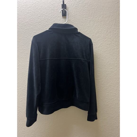 Juicy Couture Track Jacket Top Women's Small Velour Full Zip Sweater Y2K Style - Picture 5 of 5